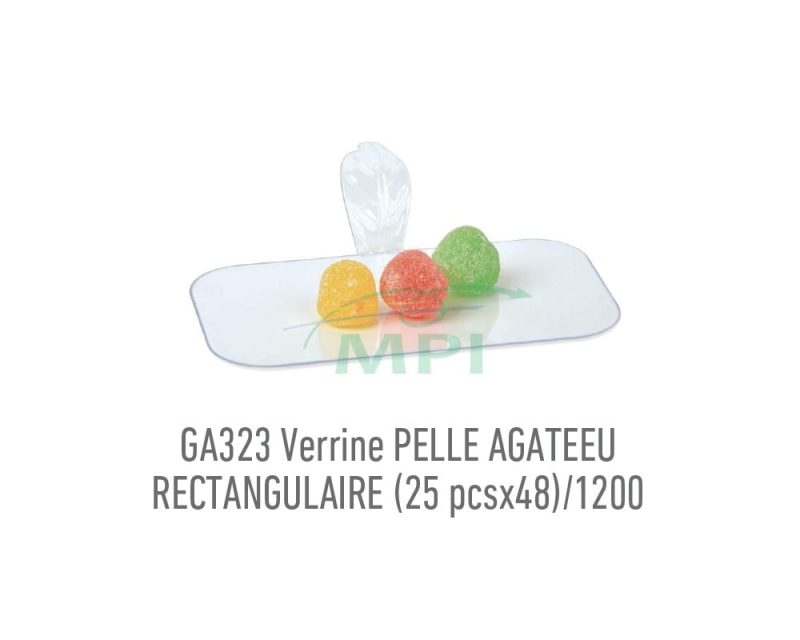 GA323 Verrine PELLE AGATEEU RECTANGULAIRE