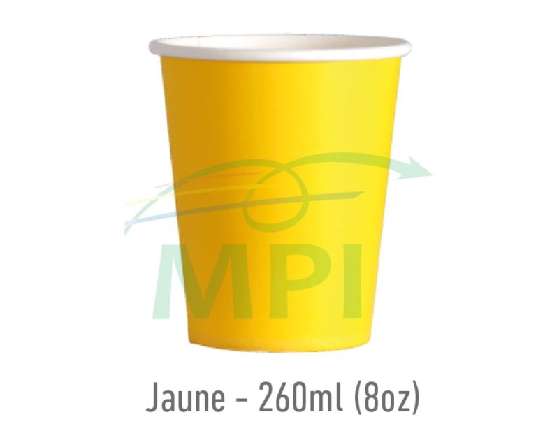 Gobelet JAUNE 260mL