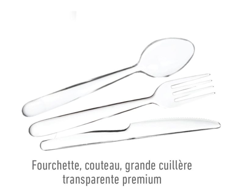 Couverts  Premium Transparents