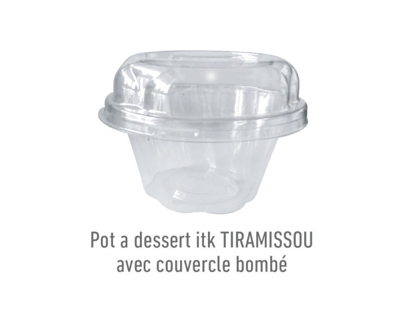 Pot a dessert itk TIRAMISSOU - couvercle bombé